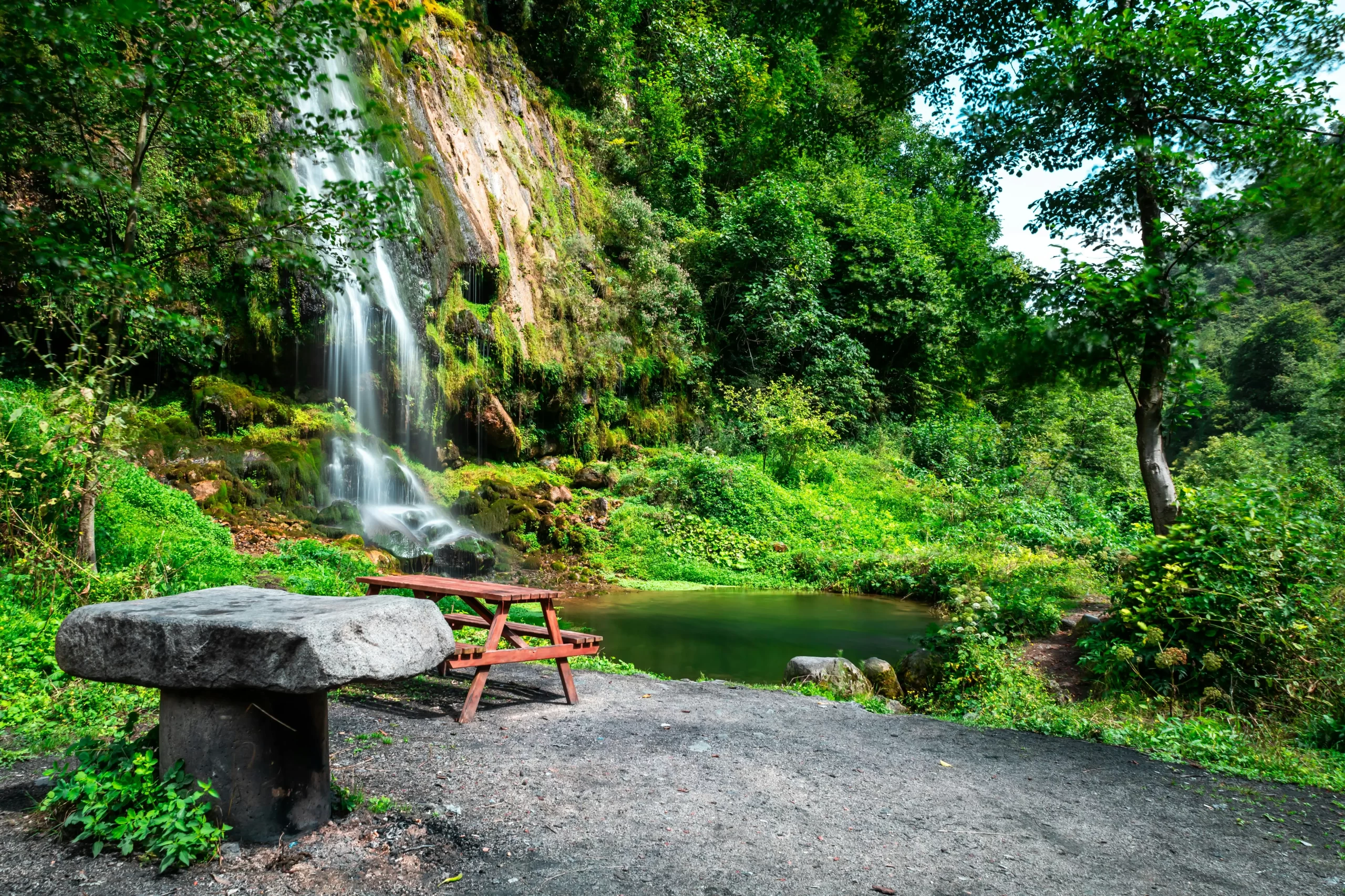 Waterfall near Bonfire Hostels